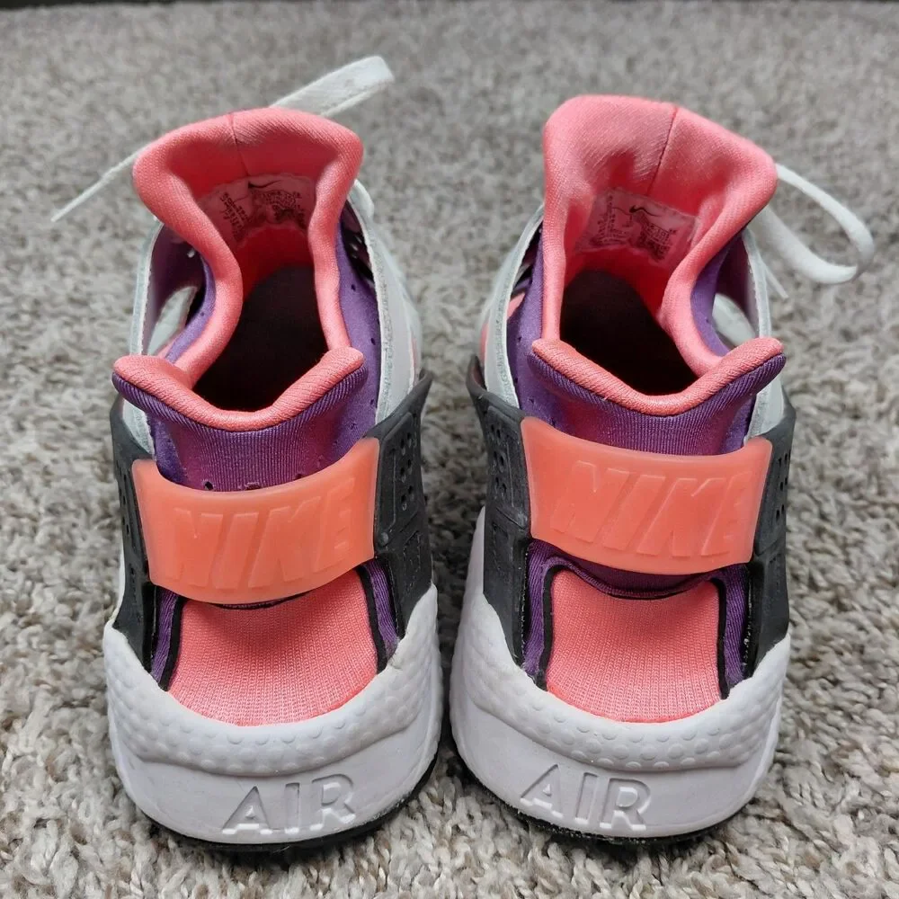 Nike Men's Air Huarache Sneakers Bright Mango DD1068-101 Men’s 10 White Purple